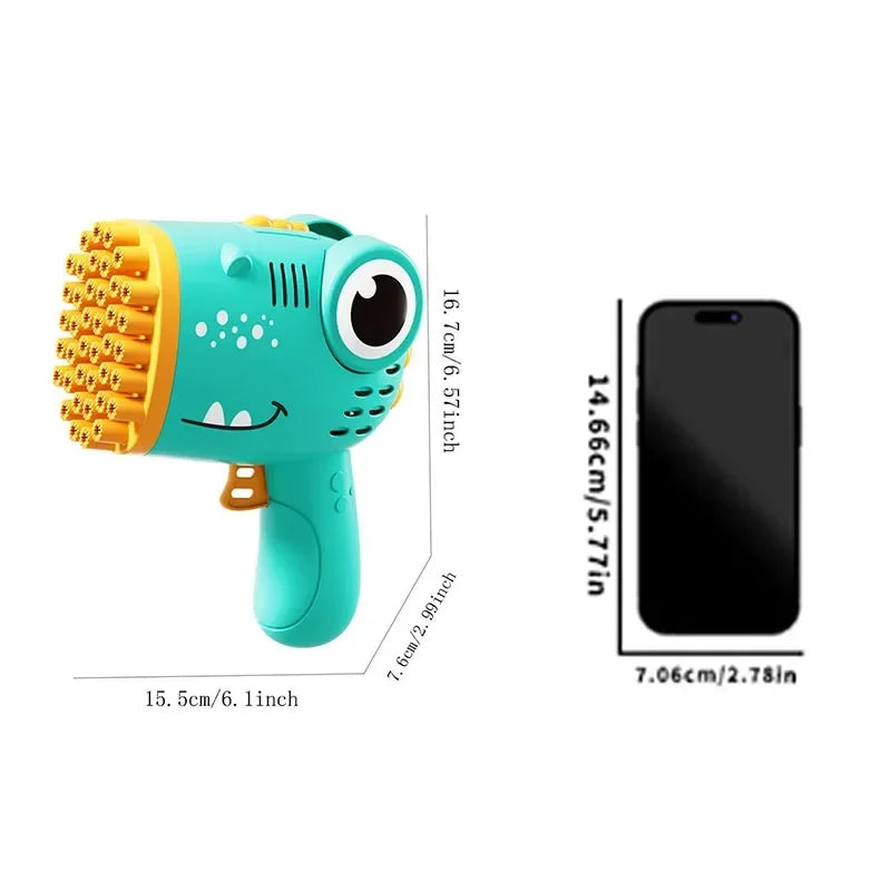 40 hole Dinosaur Bubble Gun