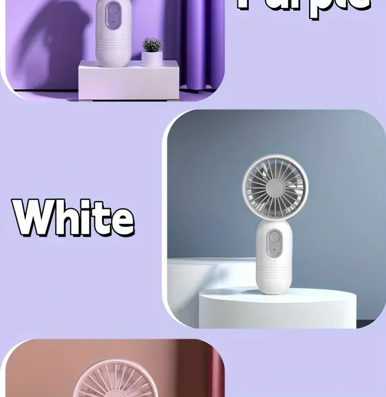 Travel, and Camping Mini Portable Fan USB Charging 3-speed - Handheld Fan for Men and Women Suitable for Office, Outdoor