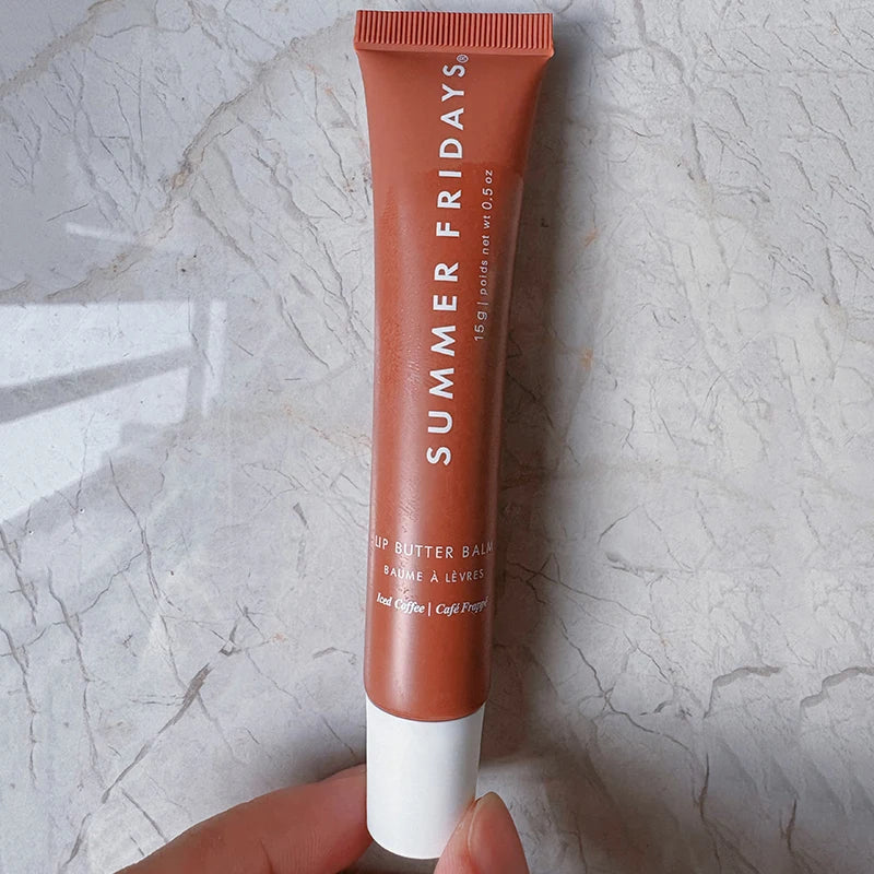 Summer Fridays Lip Balm Moisturizing Mirror Lip Gloss Lip Vanilla Pink Sugar Coffee Cake Smell Lipstick Transparent Oil Makeup