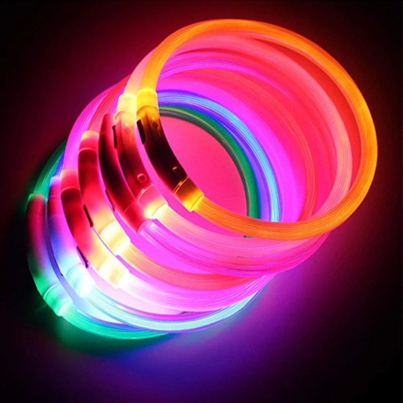 LumiPaw™ Luxe LED Pet Collar – USB Rechargeable, Adjustable &amp; Radiantly Safe