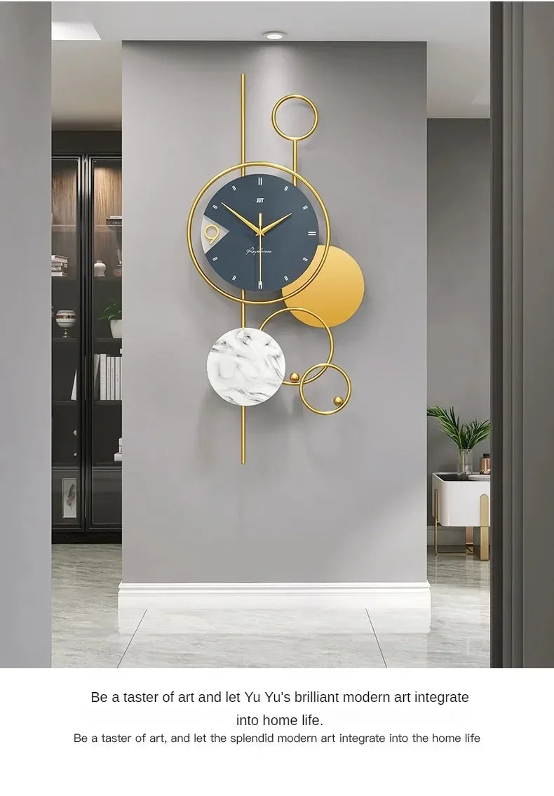 Luxury Living Room Modern Simple Wall Clock Home Decoration When Wall Clocks Creative Quartz Clock Ornaments Home Accessories