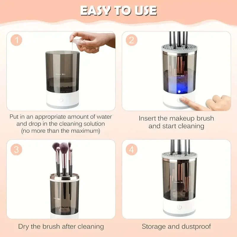 USB Electric Makeup Brush Cleaner – Fast, Mess-Free Cleaning in Seconds