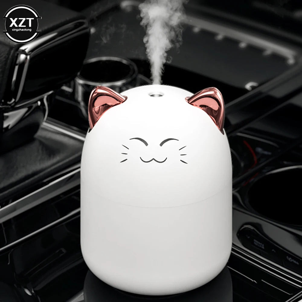 Humidifier With Colorful Atmosphere Light 250ml Capacity Cool Mist Aroma Diffuser Home Bedroom Humidifier Purifier
