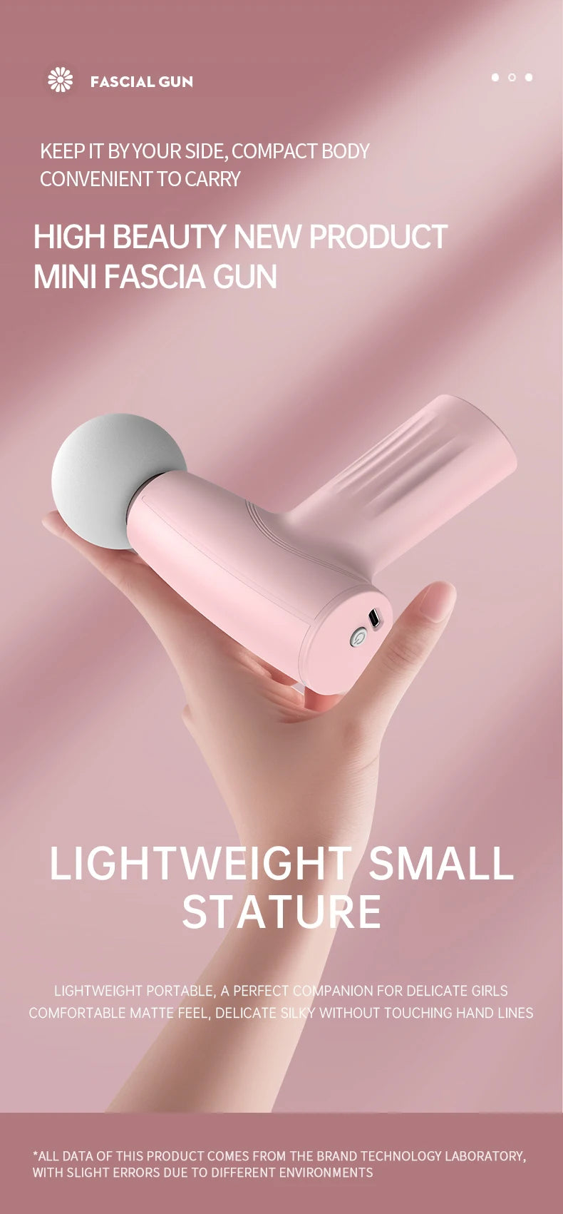 Mini Fascial Massage Gun Vibration Massage Machine Muscle Relaxation Neck And Back Compression Massager Portable Fitness