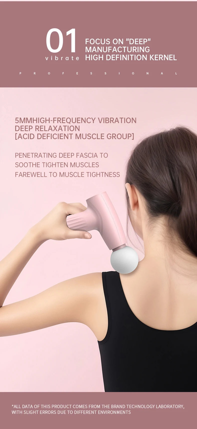 Mini Fascial Massage Gun Vibration Massage Machine Muscle Relaxation Neck And Back Compression Massager Portable Fitness