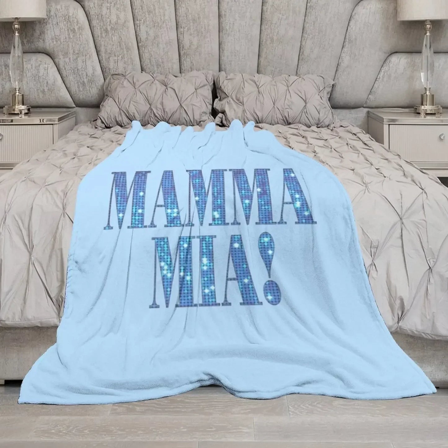 New Mamma Mia -disco- Throw Blanket Travel Weighted Blankets