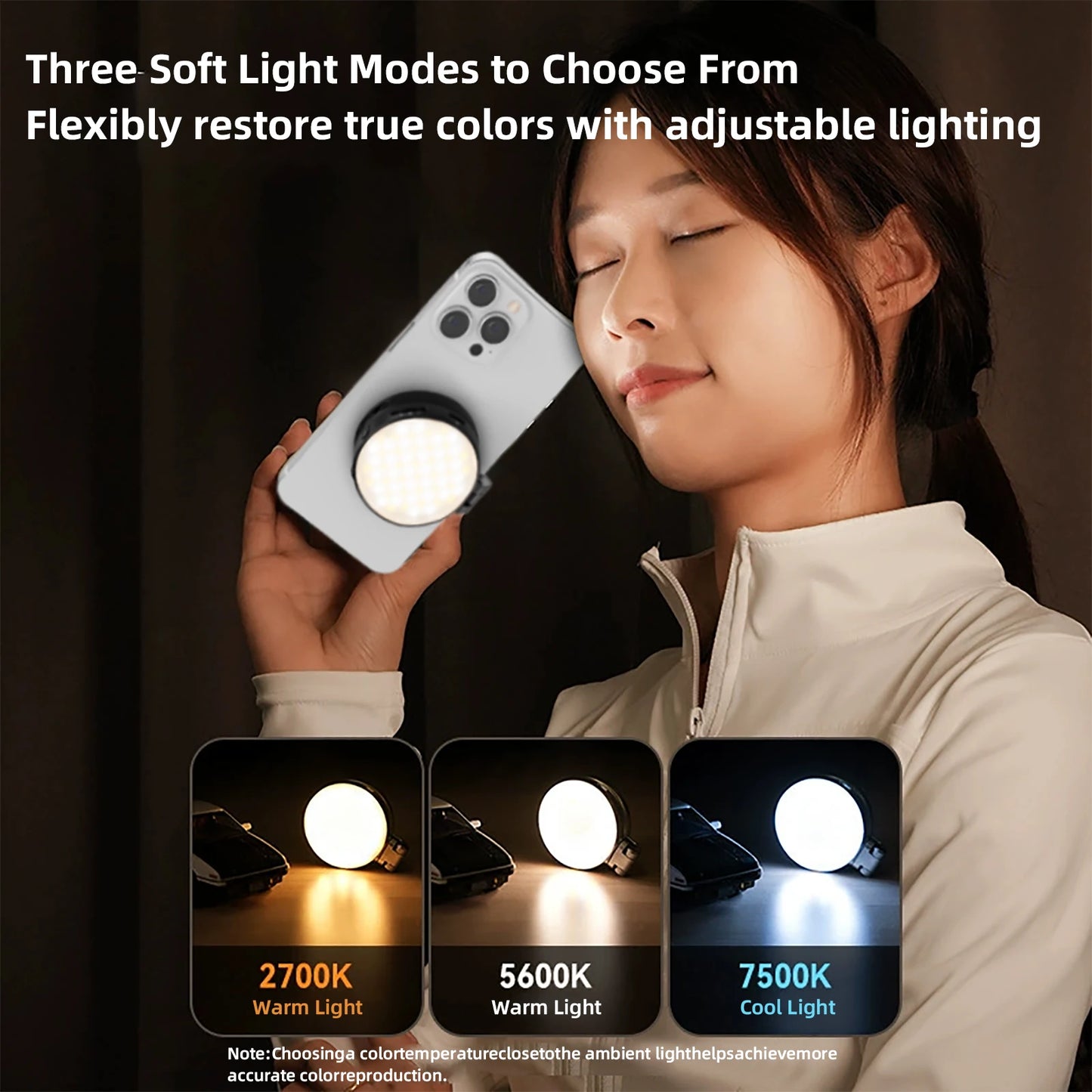 Magnetic Selfie Light for Phone