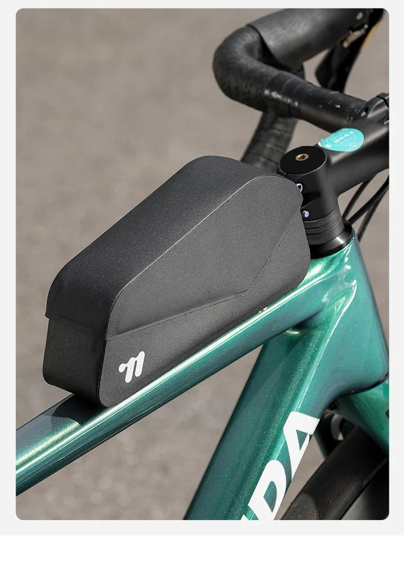 WEST BIKING Waterproof Bicycle Top Tube Bag Lightweight Bike Frame Pack Durable Cycling Storage Bag for Mountain and Road Bikes