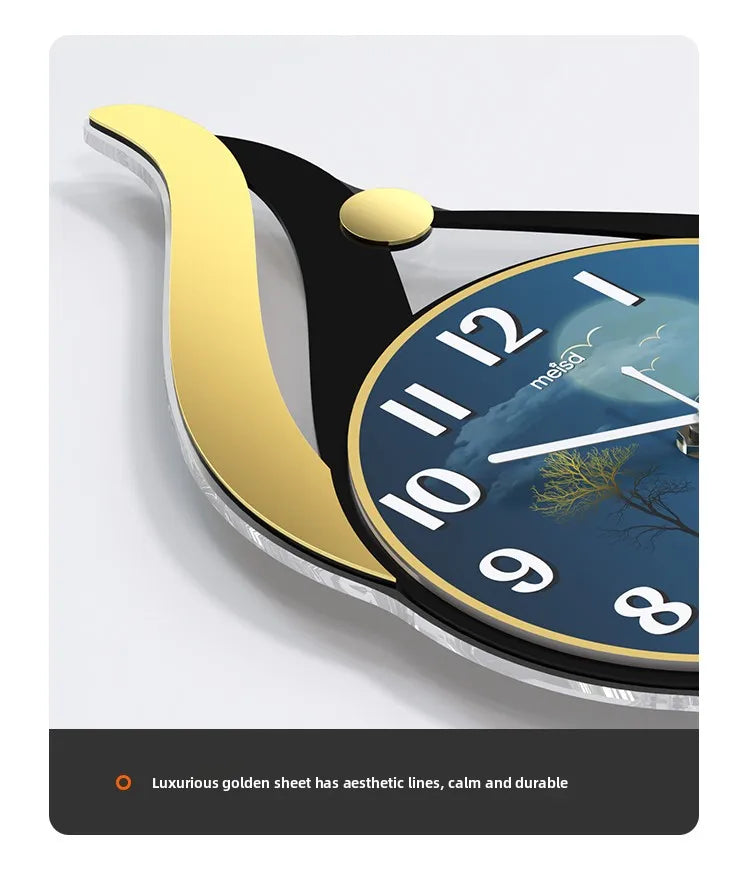 Simple And Modern Home Furnishings Creative Wall Clock Aesthetic Design Silent Digital Clock Restaurant Wall Clock Room Decor