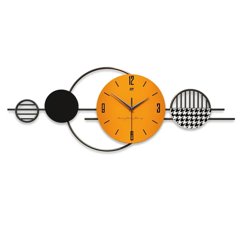 Nordic Luxury Wall Clock Creative Modern Living Room Decor Silent Scandinavian Dining Room Wall Art Clock
