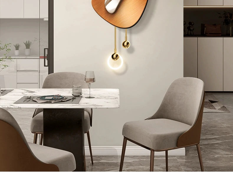 Light Luxury Living Room Decoration Clock High-End Digital Wall Clock Modern Art Home Decor Hanging Painting Wall Watch Mute