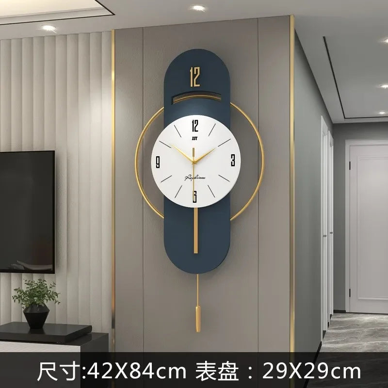 Luxury Living Room Modern Simple Wall Clock Home Decoration When Wall Clocks Creative Quartz Clock Ornaments Home Accessories