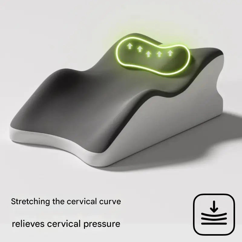 Multi-Position Memory Foam Pillow – Cooling Bed/Floor Cushion for Stomach Sleepers, 60x36x22cm