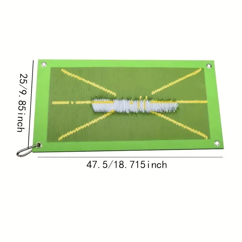 Golf Practice Mat, Indoor And Outdoor Golf Hitting Mat, Golf Training Auxiliary Mat Mat + 4 Floor Nails + 1 Hook
