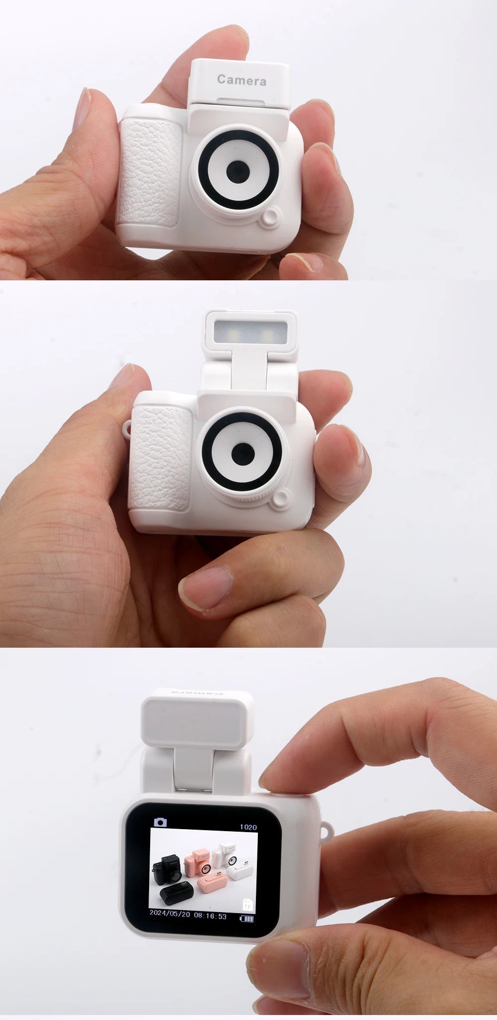 Mini Camera With Screen HD 1080p With Flash Lamp And Battery Dock Portable Retro Ultra Compact Mini Camera Video Recorder Y4000