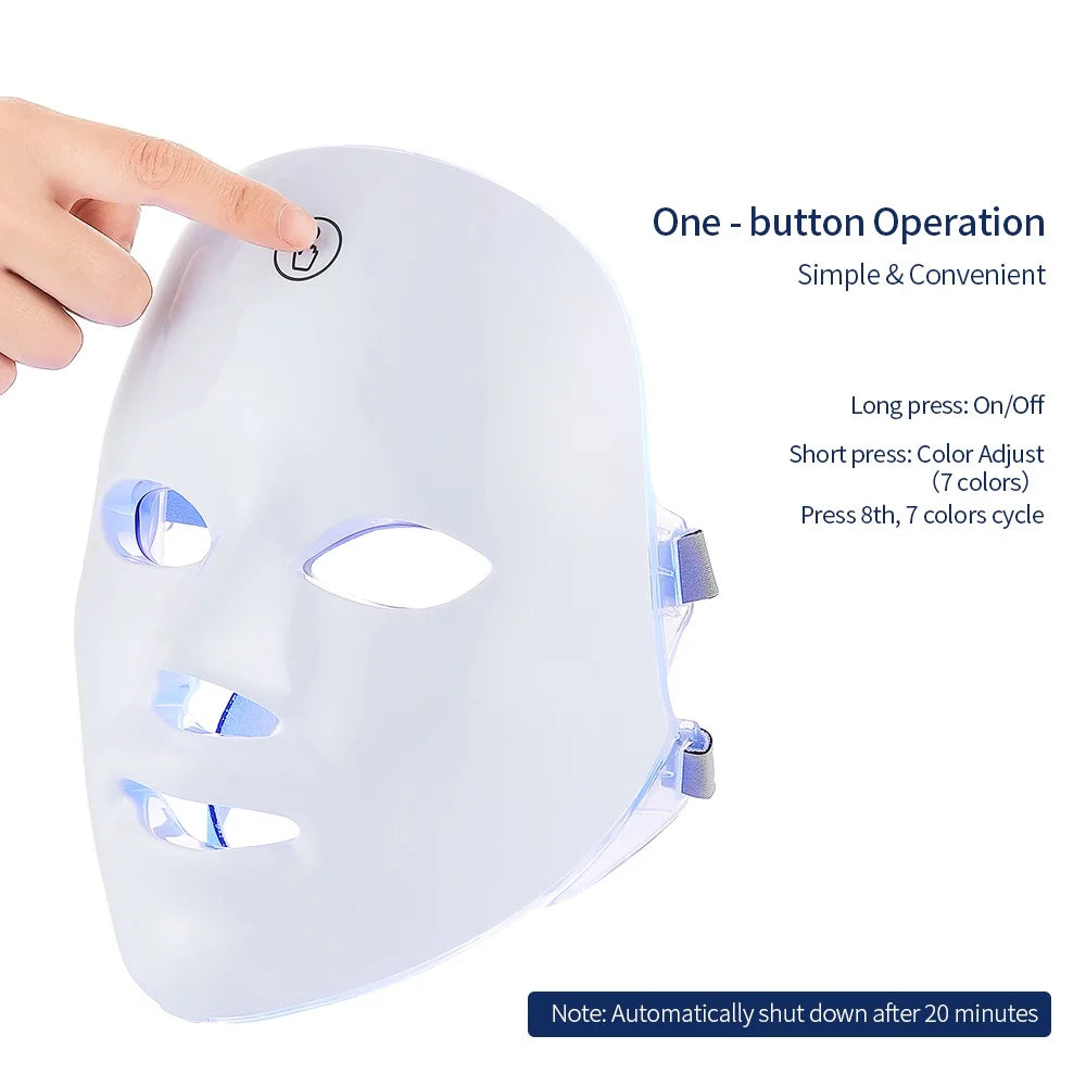 LED Face & Neck Beauty Massager – Skin Tightening & Rejuvenation Device
