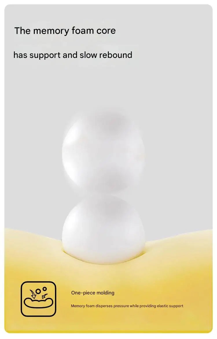 Multi-Position Memory Foam Pillow – Cooling Bed/Floor Cushion for Stomach Sleepers, 60x36x22cm