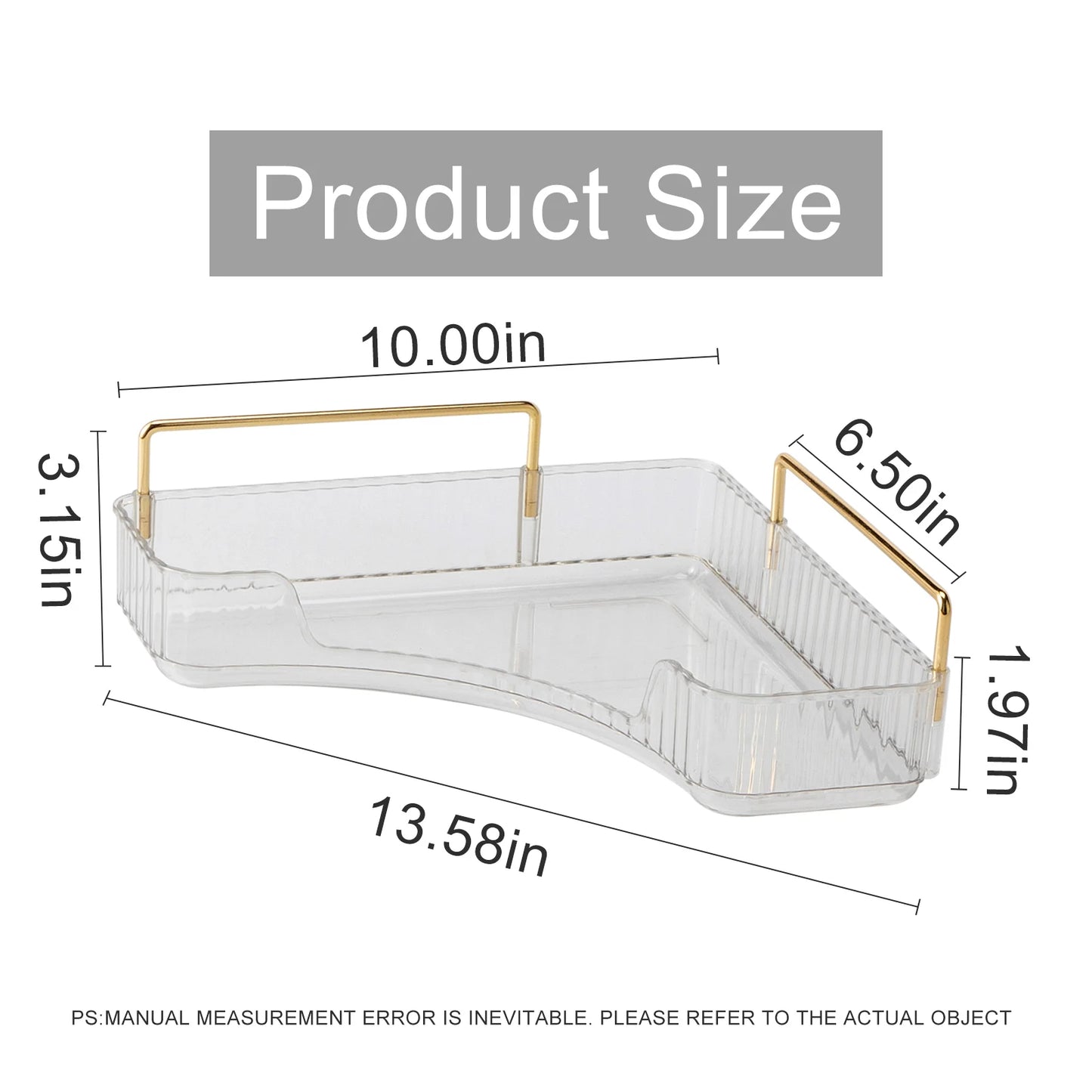 Makeup Storage Shelf Corner Bathroom Counter Organizer Bathroom Countertop Shelf Makeup Storage Clear Perfume Tray Holder