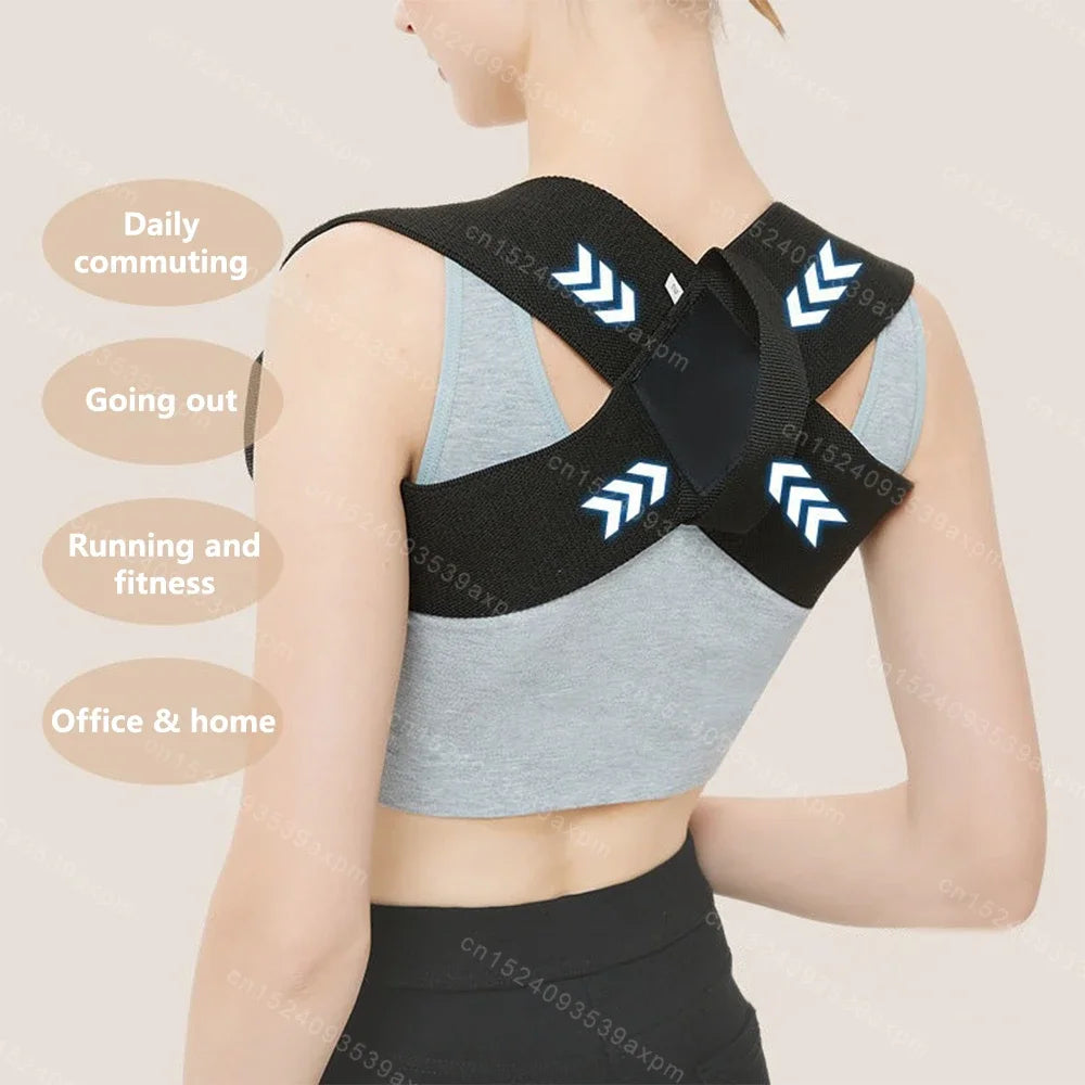 Adjustable Upper Back Support Brace - Comfort Fit for Daily Wear