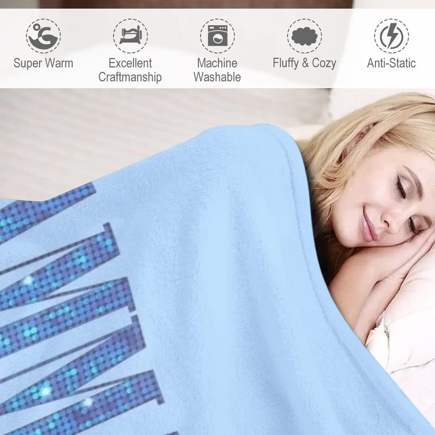 New Mamma Mia -disco- Throw Blanket Travel Weighted Blankets