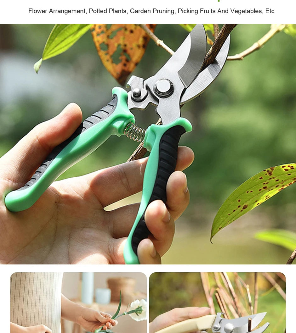 Garden Scissors for Bonsai Professional Pruning Trees Orchard Grape Branches Gadgets Agricultural Farm Hand Tools Floral Pruner