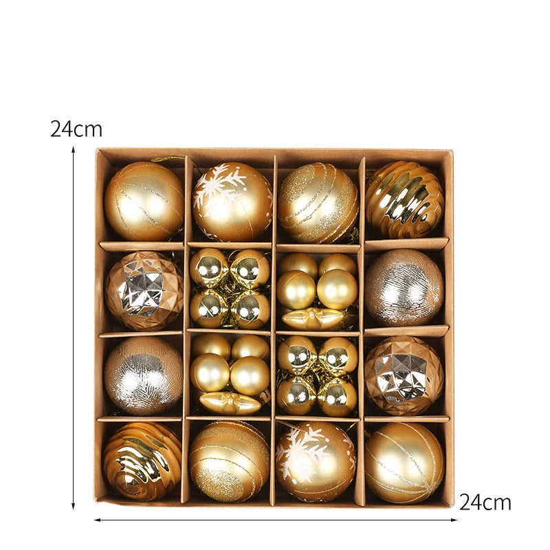 36pcs Christmas Ball Christmas Tree Decoration Ornaments for Home Decor Halloween New Year 2026 Navidad Pendant Ball Accessories