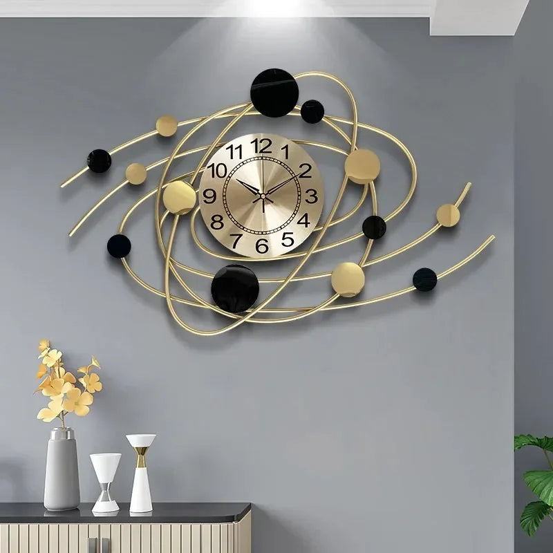 6.6 Inches Luxury Wall Clock For Living Room Modern Wall Clocks Aesthetic Elegant Stylish Kitchen Clock Big Size Decoration Home
