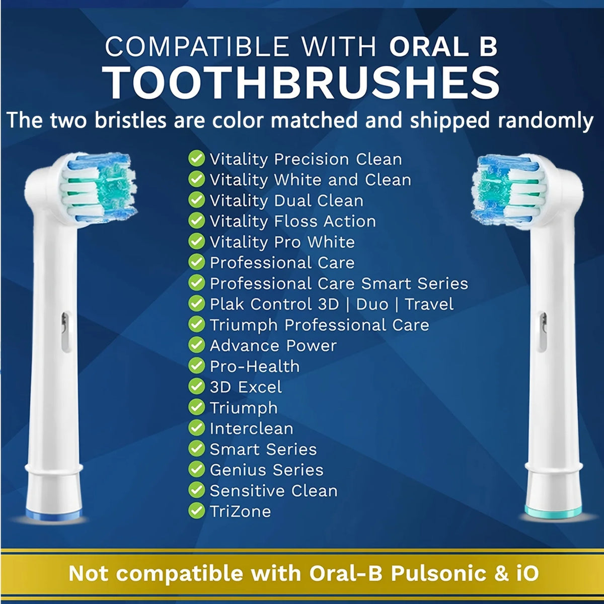 4/12/16/20 Pcs Electric Toothbrush Replacement Brush Heads Compatible with Oral-B Braun Professional - Soft Bristles Dental Care