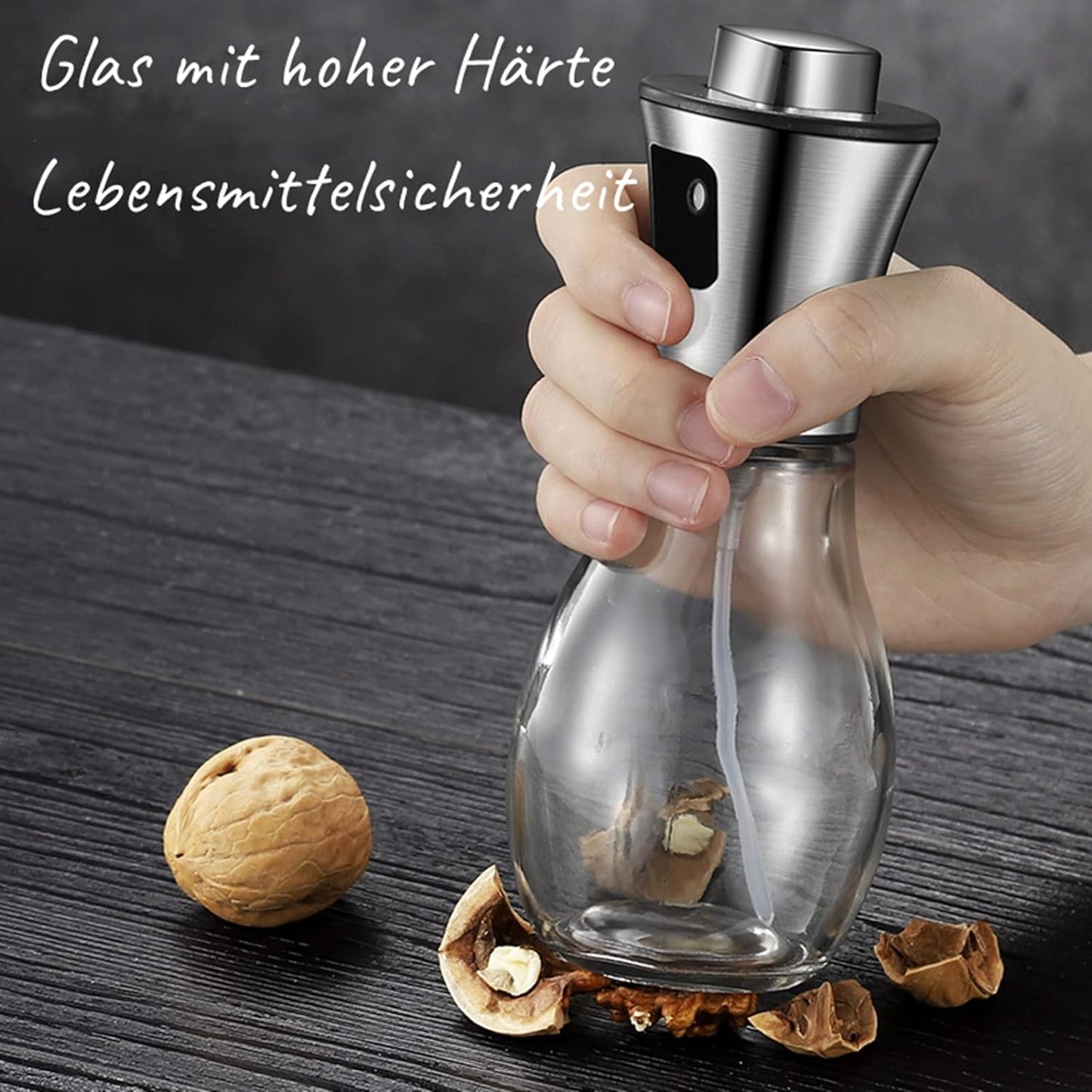 Oil Spray Pot Oil Sprayer For Cooking Spray Bottle Barbecue Multi-Function Air Fryer Glass High-Pressure Baking Oil Pot Kitchen