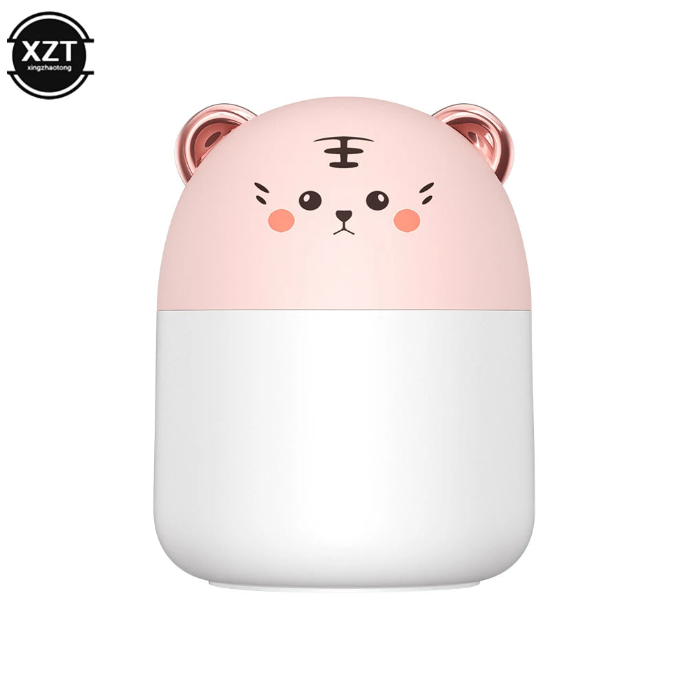Humidifier With Colorful Atmosphere Light 250ml Capacity Cool Mist Aroma Diffuser Home Bedroom Humidifier Purifier