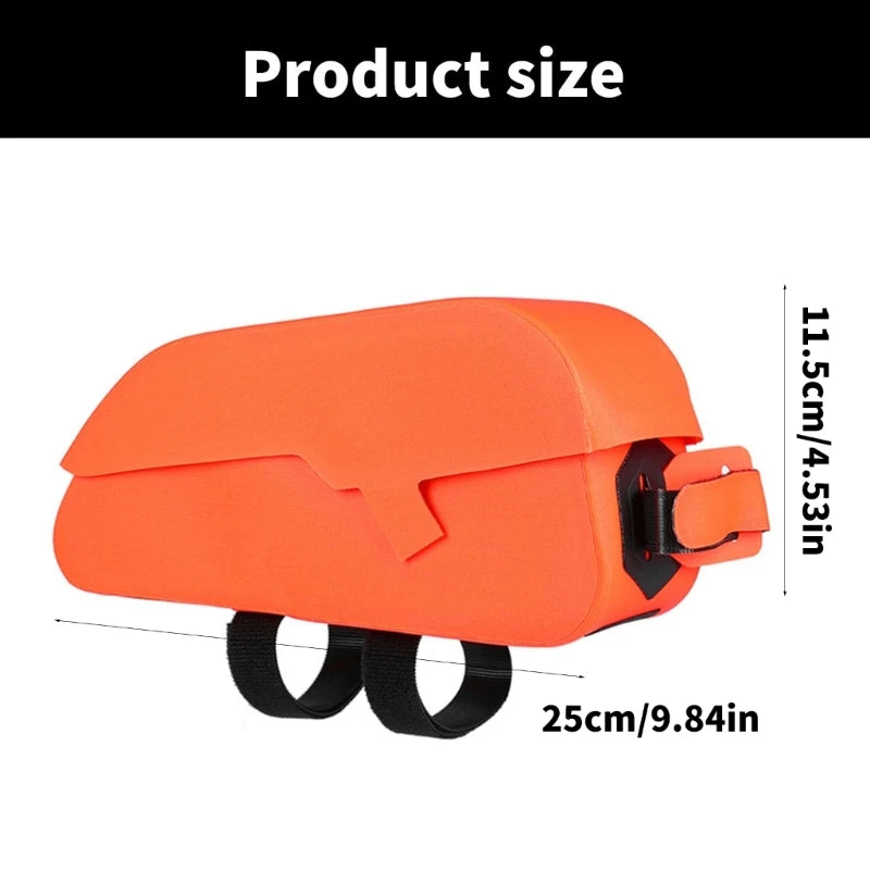 A1A2 Magnetic Upper Front Tube Bag Waterproofed Mountain Bike Cycling Storage Bag for Daily Commutes