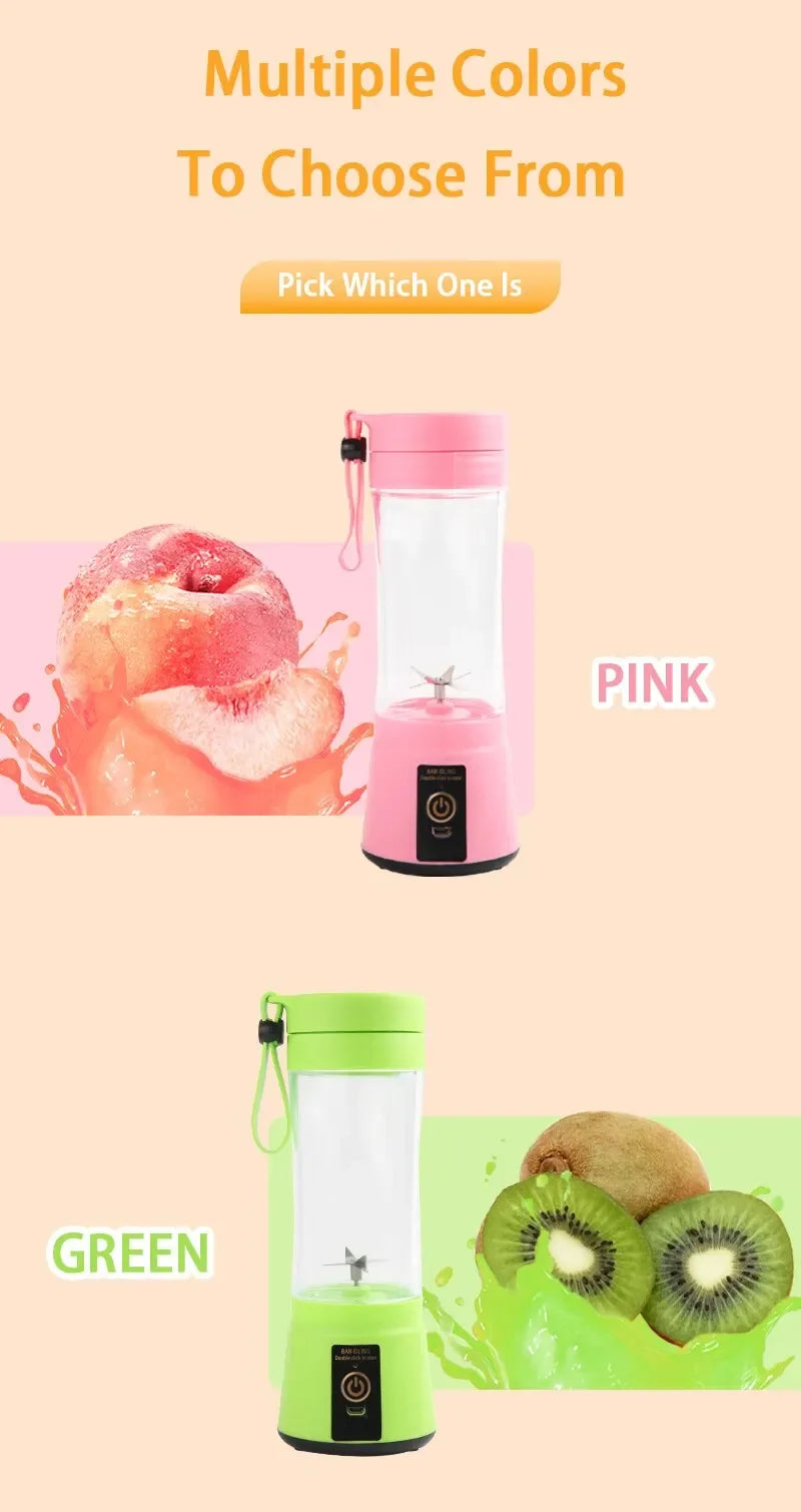 USB mini electric juicer smoothie milkshake machine portable automatic freshly squeezed fruit orange lemon kitchen blender
