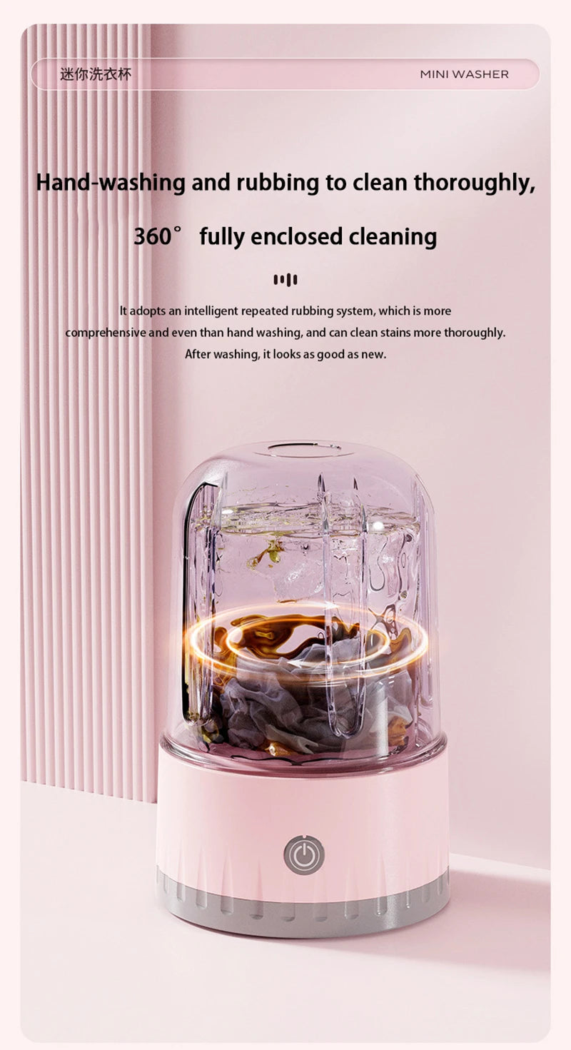 New Wireless Washing Machine Portable Underwear Cleaner 2000AH Mini Socks Wash Machine Fully automatic Laundry Bucket