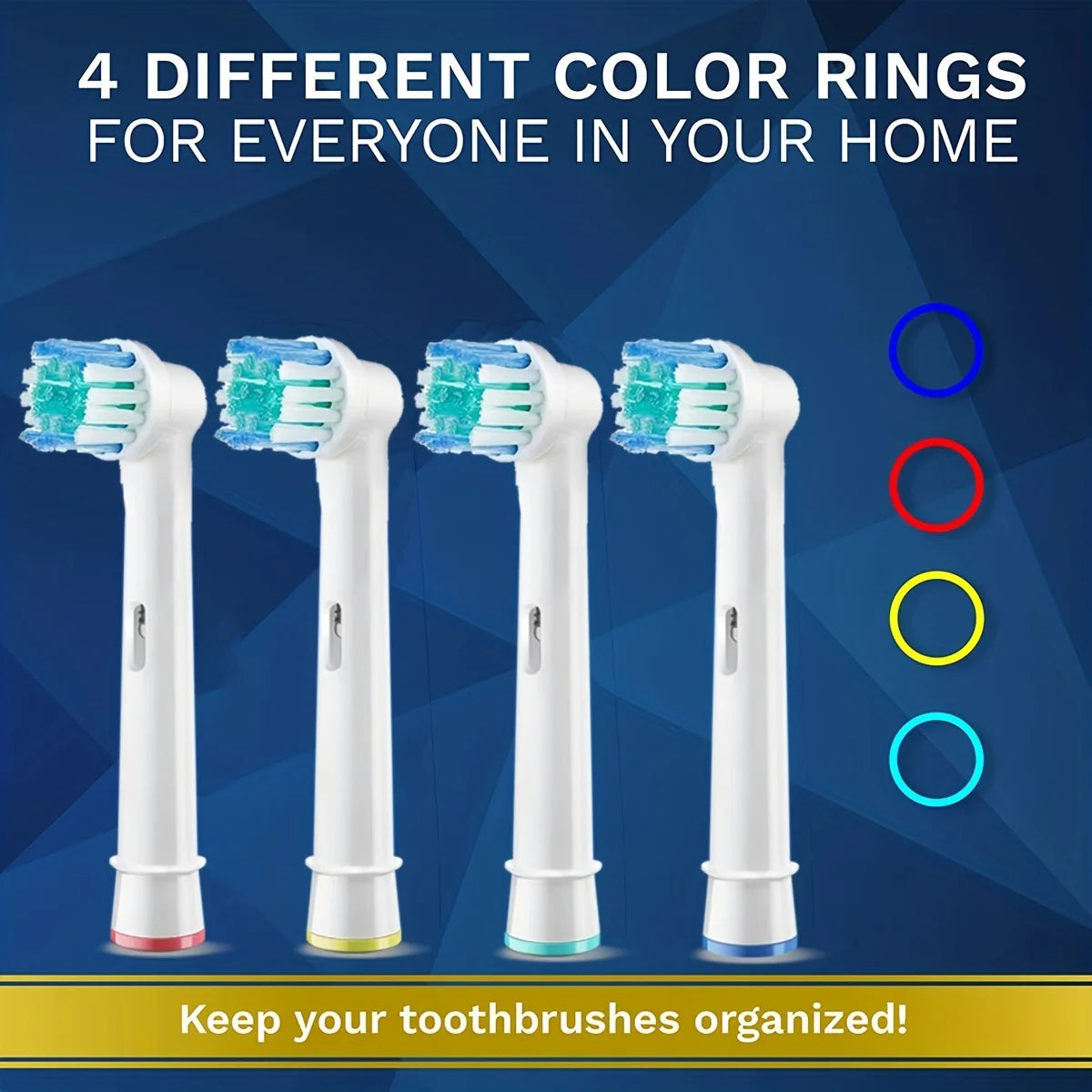 4/12/16/20 Pcs Electric Toothbrush Replacement Brush Heads Compatible with Oral-B Braun Professional - Soft Bristles Dental Care