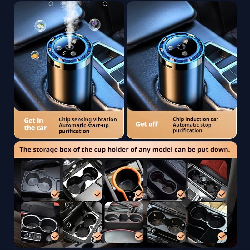 Car Air Diffuser Fragrance Humidifier Aroma Odor Eliminat Removing Car Air Fresheners Perfume Essential Oil Diffuser Humidifier