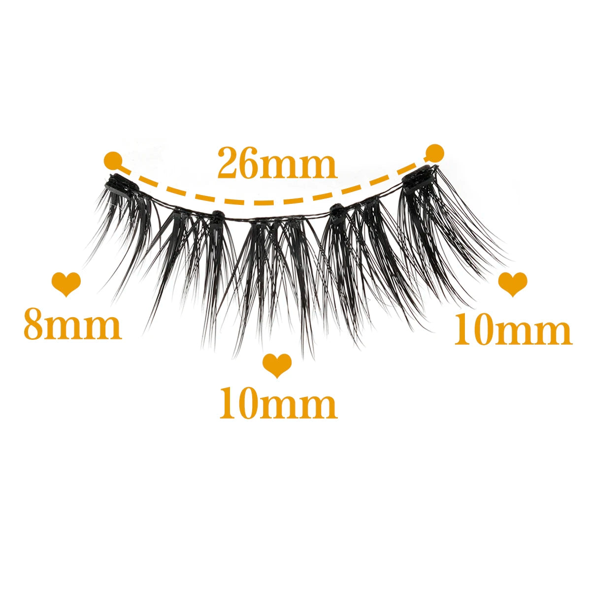 1 Pair Reusable Magnetic Eyelashes Tweezers Set Faux Mink Lashes Handmade 3D Natural False Eyelashes and Magnetic Tweezers Set