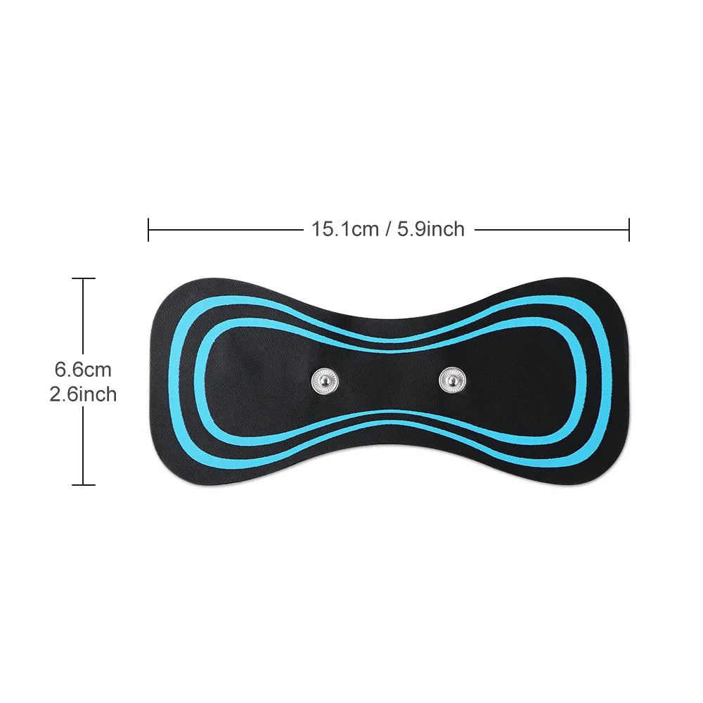 EMS Cervical Spine Massager Mini Electric Neck Massager Tens Low Pulse Neck Back Body Muscle Stimulator Arm Leg Relaxation Pads