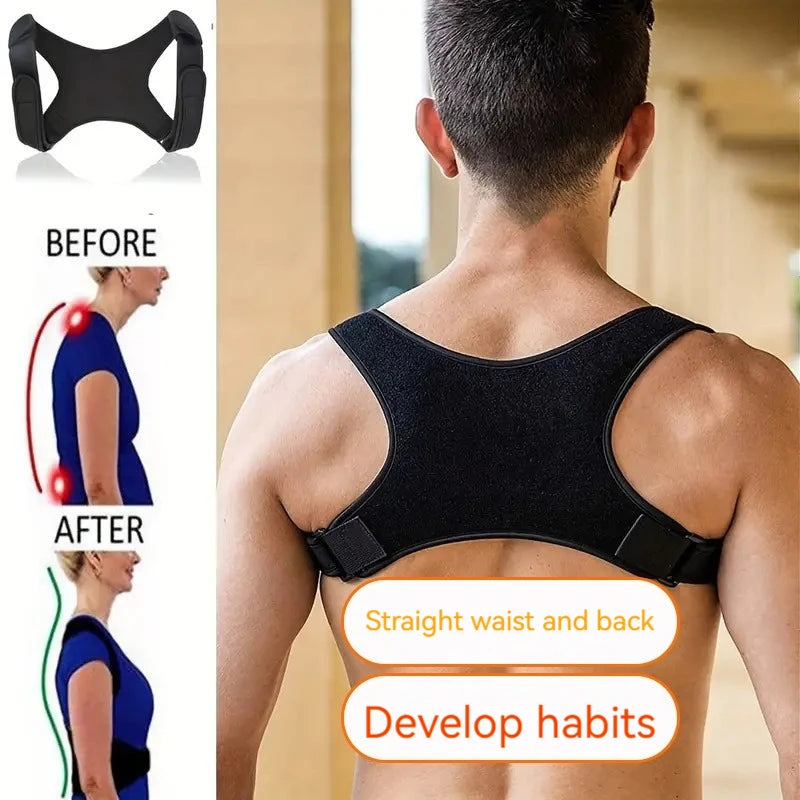Adjustable Back Support Belt - Lightweight Posture Reminder