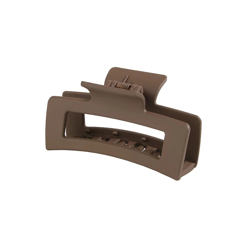 8.5cm 10.5cm Large Square Matte Hair Claw Clip Non Slip Solid Color Shark Hair Clip for Women Girls Hair Accessories