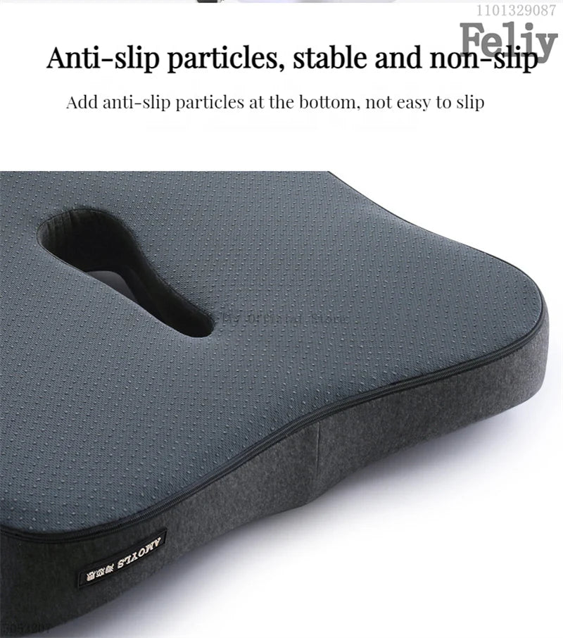 Memory Foam Car Seat Support Waist Cushion Massage Lumbar Orthopedic Pillow Office Chair Buttock Cushion Pain Relief Pillow Sets