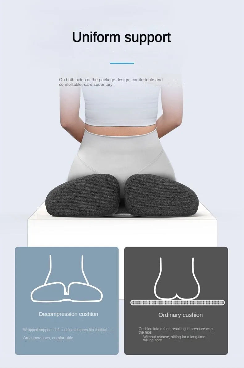 New Tailbone Sciatica Back Pain Relief Comfort Office Chair Car Seat Cushion Non-Slip Orthopedic Memory Foam Coccyx Cushion