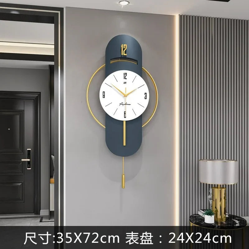 Luxury Living Room Modern Simple Wall Clock Home Decoration When Wall Clocks Creative Quartz Clock Ornaments Home Accessories