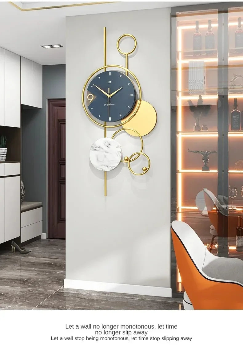 Luxury Living Room Modern Simple Wall Clock Home Decoration When Wall Clocks Creative Quartz Clock Ornaments Home Accessories