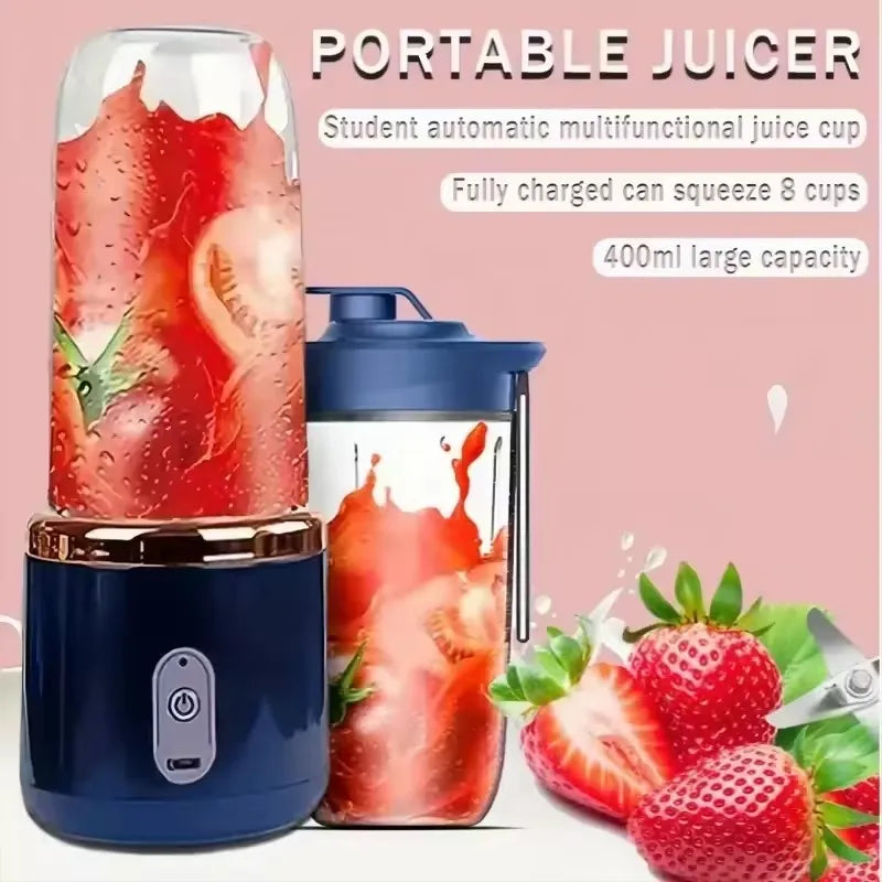 JuiceMate™ Mini Portable Juicer – USB Rechargeable Mixer for Fruits &amp; Veggies