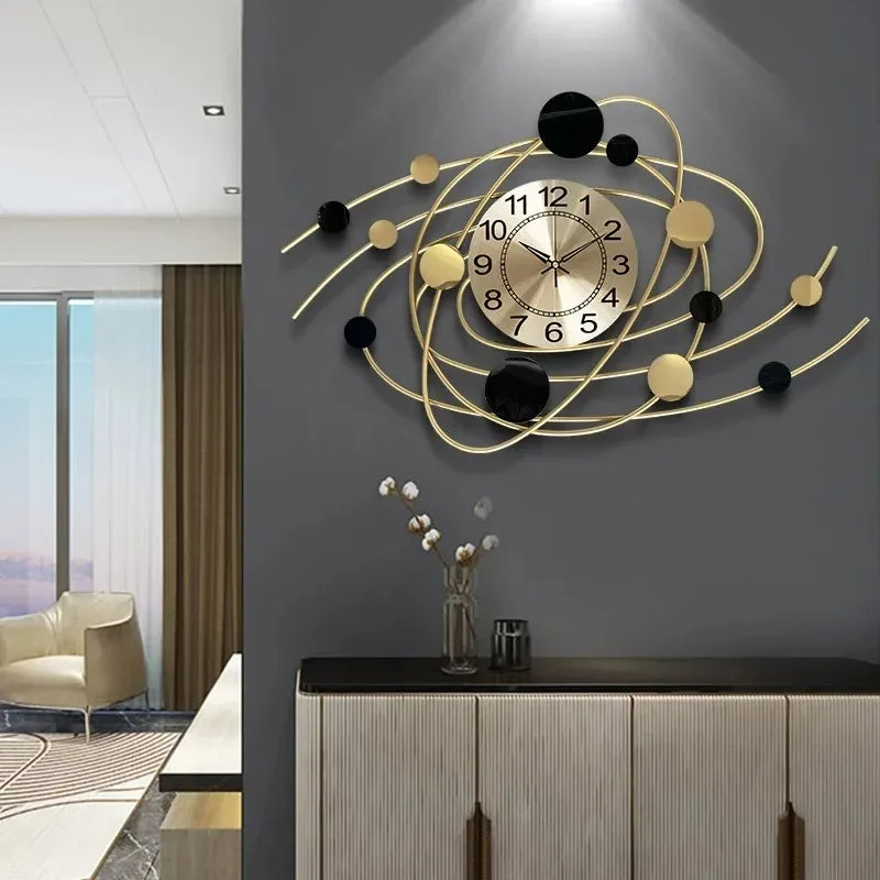 6.6 Inches Luxury Wall Clock For Living Room Modern Wall Clocks Aesthetic Elegant Stylish Kitchen Clock Big Size Decoration Home