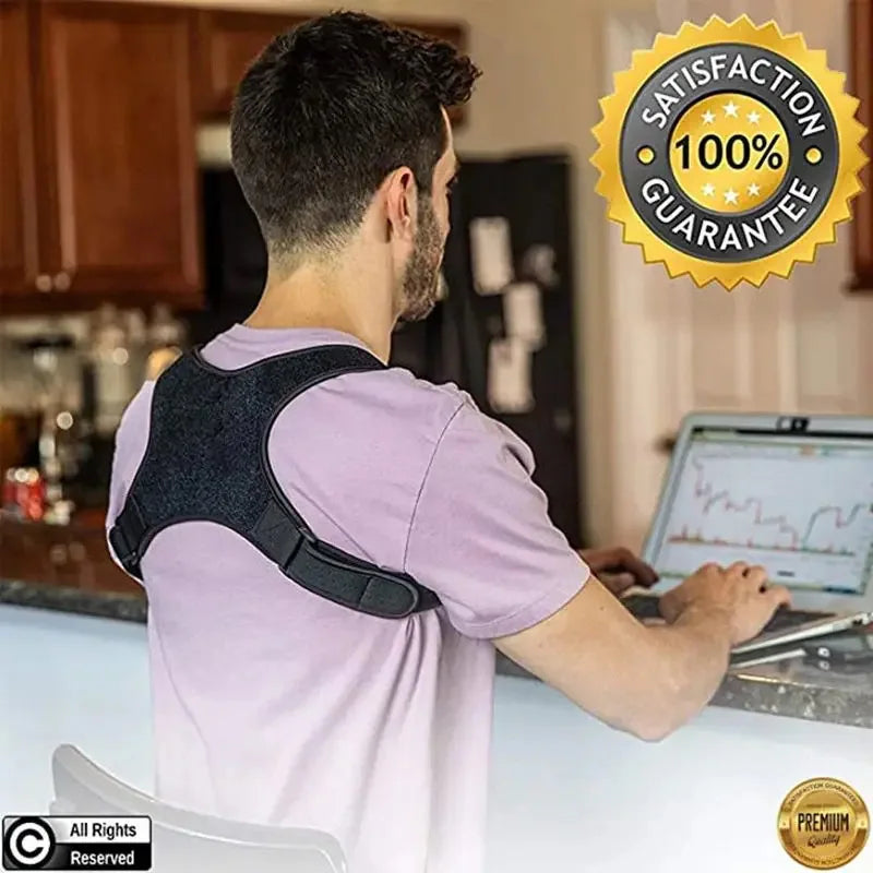 Adjustable Back Support Belt - Lightweight Posture Reminder