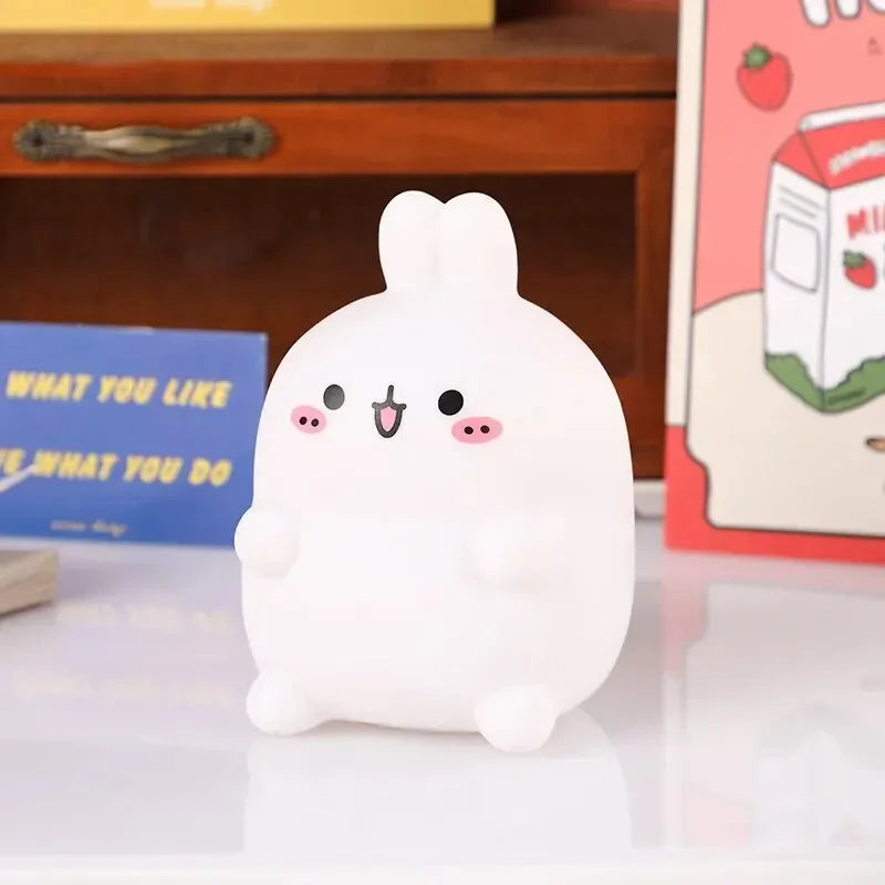 Rabbit Night Light – Cute Battery-Powered LED Lamp for Bedroom or Gifts