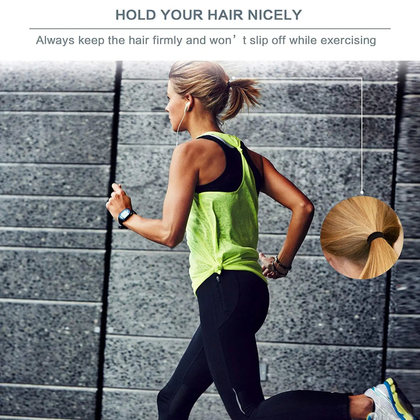 50-Piece Premium Elastic Hair Bands