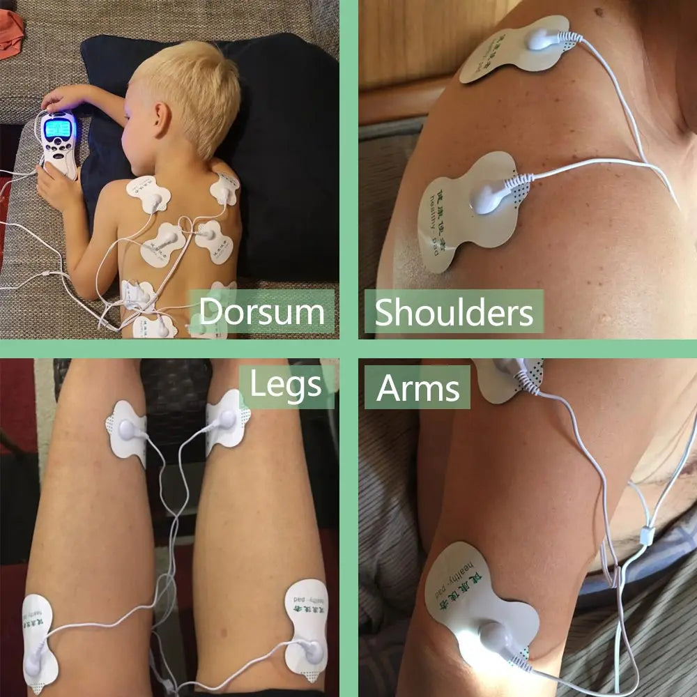 PulseFlex™ 8-Mode Digital Therapy Massager – EMS & TENS Muscle Stimulator for Face & Body Relief