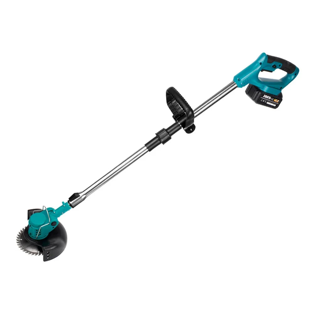YOFIDRA Electric Lawn Mower Length Adjustable Cutter Cordless Garden Grass Cutting Trimmer Fit For 21V 18V Battery Pins